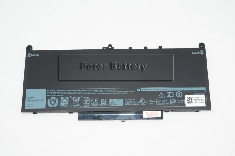 Оригинальный аккумулятор JIGU для ноутбука Dell 7 6 В 55 Вт/ч 0F1KTM 1W2Y2 F1KTM J60J5 Latitude14