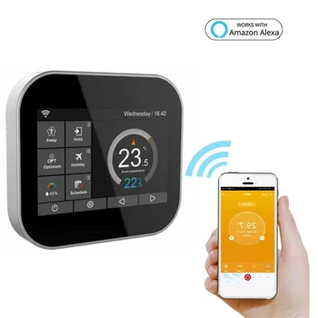 

Smart Wifi Thermostat For Electric Underfloor Heating Kit,Humidity Usage Setting USB Electric Floor Heating Temperature Setting