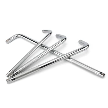 

L Type Socket Bent Bar 250mm 350mm L-handle Wrench Tools 6" 10" 14" Curved Rod anti-slip knurl design