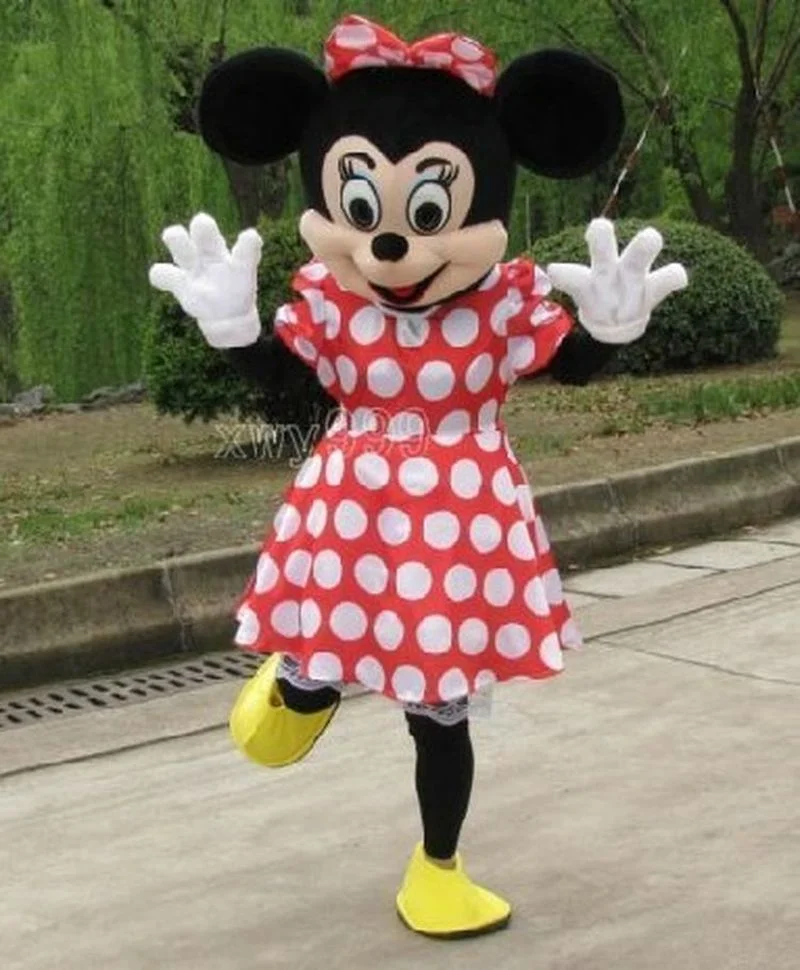 Disney-Mascotte Cosplay Costume, Minnie Mouse, Rick, Publicité, ix,  Convocation, Mascotte de Noël