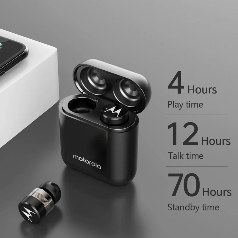 Беспроводные наушники Motorola Vervebuds 110 TWS Bluetooth 5 0 с шумоподавлением мини для звонков