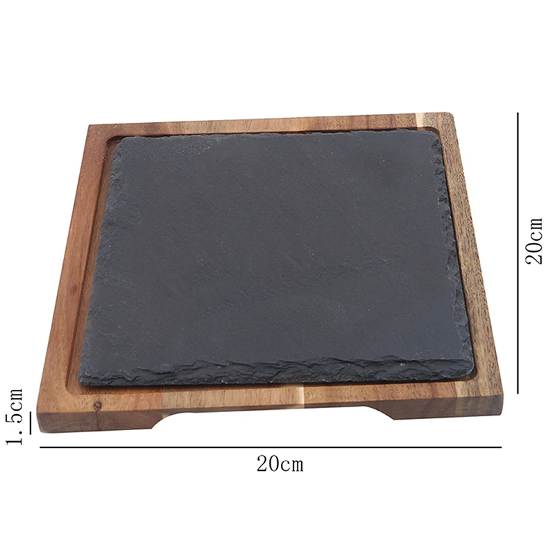Деревянная тарелка квадратные миски тарелки для горшки суккулентов подносы