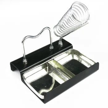 

Soldering Iron Stand Double Metal Square Base Holder Supporting Welding Tools