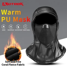 Kutake термо-шарф полиуретановая Маска Зимний Велоспорт катание на лыжах повесить шарф с концами в виде ушек держать тепло водонепроницаемый шеи Защита лица ветрозащитная Лыжная маска