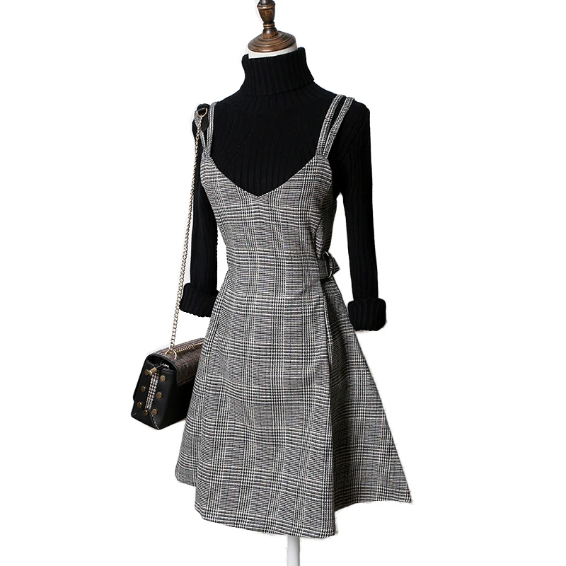 Платье Сарафан Клетка фото 2