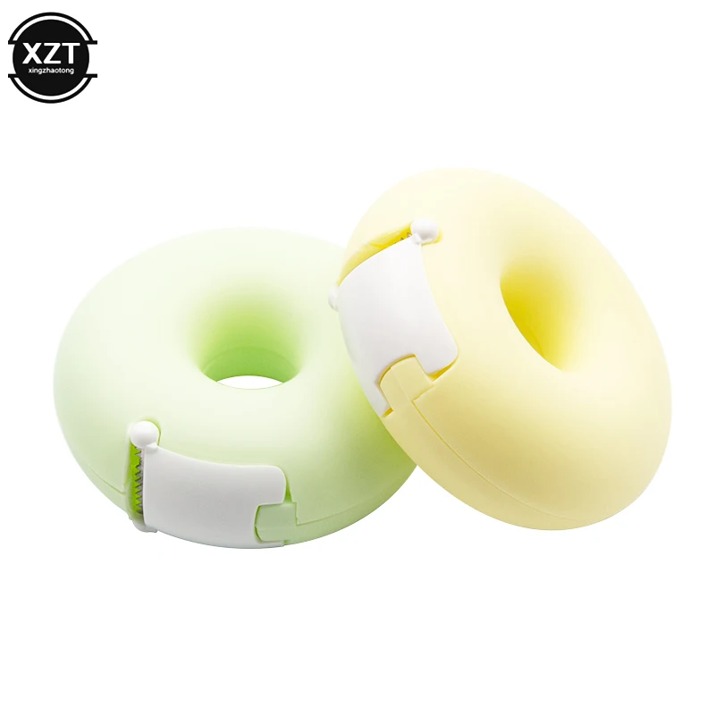 Candy Color Masking Tape Cutter Design Love Heart/Donut Shape Washi Tape Cutter Office Dispenser School Supply tape cutter tape dispenser