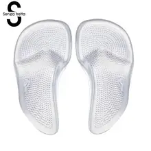 Semelles orthopédiques en Gel de Silicone, 1 paire, semelles de Support d'arc à talons hauts, coussin de chaussure, semelles orthopédiques, avion de pied, amortisseurs corrects 