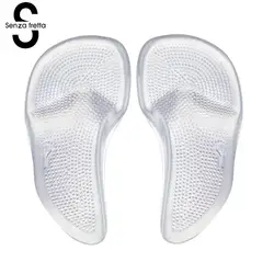 1pairs Silicone Gel High Heel Arch Support Insoles Cushion Shoe Insole Orthopedic Orthoses Foot Plane Correct Shock-absorber