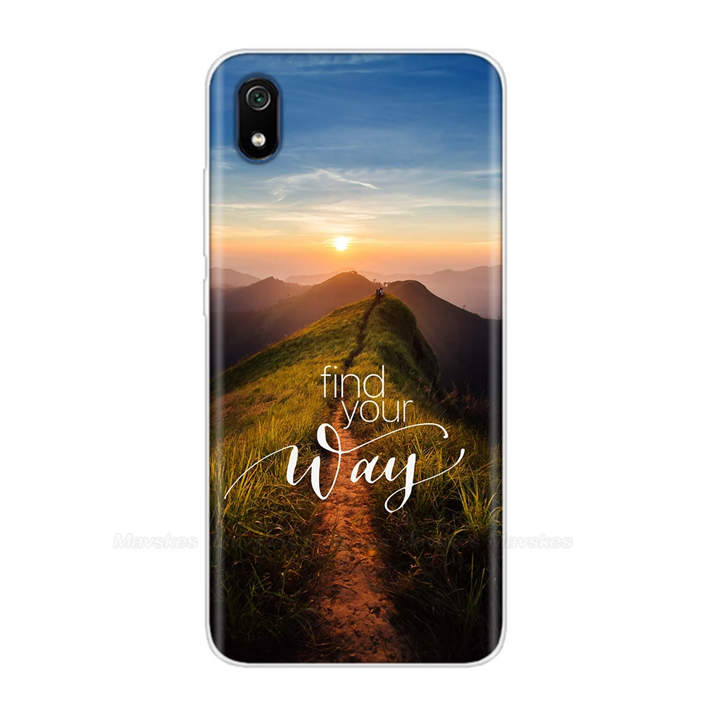 27 Чехол для Xiaomi redmi 7A, силиконовый чехол 5,4", Чехол с рисунком из ТПУ для Xiaomi redmi 7 6,26" redmi 7a, чехол для телефона - Цвет: 27