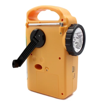 

Portable Electronics FM Emergency LED Lamp Solar Dynamo Hand Crank AM Power Bank Home Outdoor Automotive Radios Camping