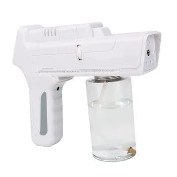 

Handheld Atomization Disinfection Fog Machine Stage Smoke Machine Blue Light Nano Mist Gun Hair Spray Machine