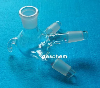 

24/29,Glass Distillation Receiver Cow Shpae,Lab Chemistry Glassware