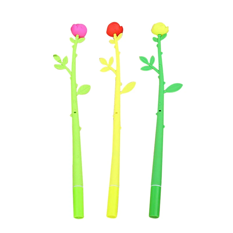 

1pcs Creative Stationery Cute Cartoon Simulation Flower Neutral Pen Small Fresh Girl Office Learning Water-based Signature Pen