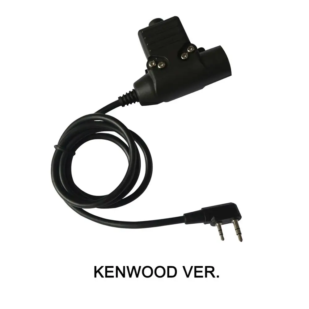 TAC SKY U94 PTT Kenwood plug noise reduction pickup shooting tactical headset COMTAC III double pass 5
