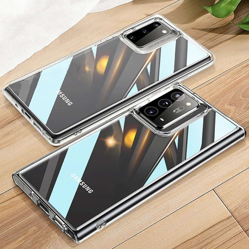 Зеркальный прозрачный чехол накладка для Samsung Galaxy Note20/20 Ультратонкий Мягкий