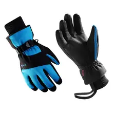 Унисекс Зимние термальные спорт на открытом воздухе Нескользящие водонепроницаемые ветрозащитные перчатки#4N20