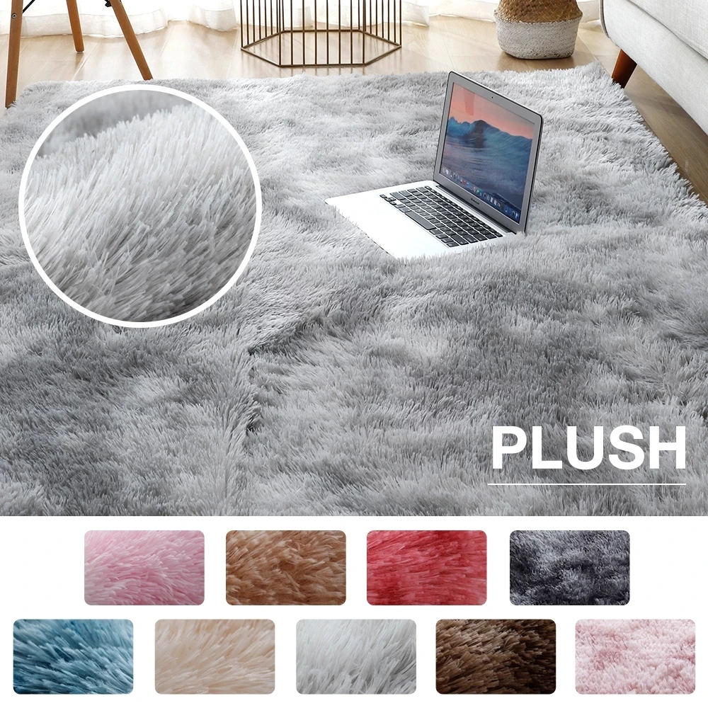 Shaggy Rugs Floor Mats Carpet Soft Plain Thick Rugs In Multi Sizes And Colours 