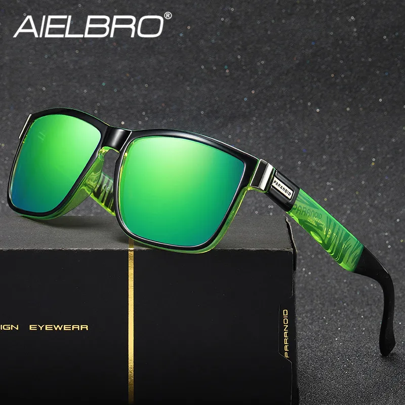 

Brand Design Cycling Square Mirror Polarized Sunglasses Sets Men Luxury Vintage Summer Male Sunglasses Men Driver Shades Oculos