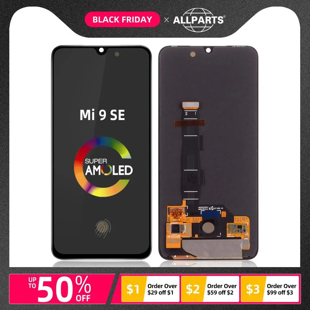 5 97 &quotоригинальный AMOLED ЖК-дисплей для Xiaomi Mi 9 SE сенсорный экран дигитайзер замена