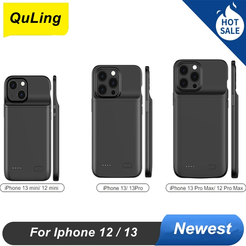 

QuLing Battery Charger Case For iphone 13 Battery Case For iphone 13 Mini 12Pro 12 Pro Max Battery Case Power Bank Cover Cases
