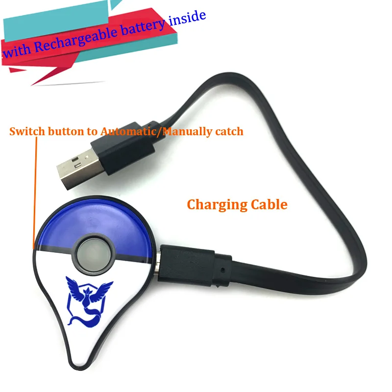 

1PCS-5PCS New Automatic /Manuel Catch Bracelet For PokemonGO Plus For Nintend Switch Bluetooth Bracelet With USB Charging Socket