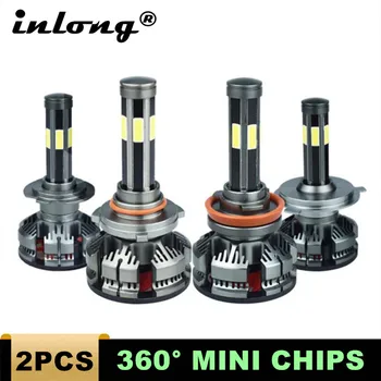 

With Mini Chips 9005 HB3 Led Bulb No Error H7 H4 Led Car Headlight H11 H8 9006 HB4 Auto Car LedHeadlamp 16000LM 6500K Fog Lights