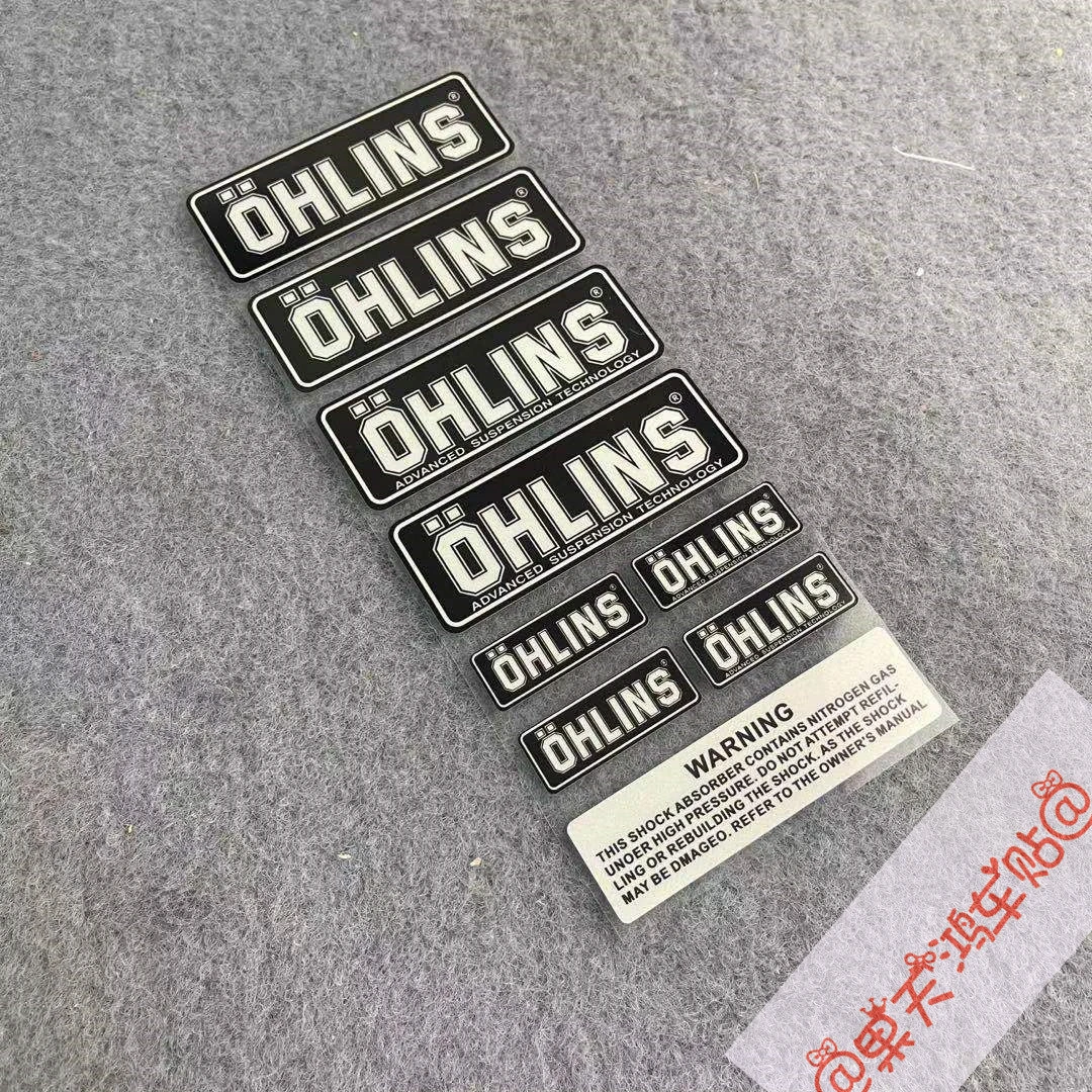 Ohlins Motorcycle Decal Decoration Logo Accessories High Reflective Suspension Shock Absorption Modified Moto Waterproof Sticker Decals Stickers Aliexpress