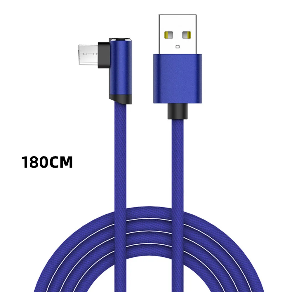 FDBRO USB зарядное устройство быстрый кабель для IPhone X, XR, XS, MAX, SE, 6 S, 6 S, 7, 8 Plus, IPad, телефон, длинный шнур, зарядка, Micro Usb кабель - Цвет: Android-blue1.8m