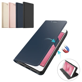 

For Asus ZenFone 4 Max ZC520KL Max Pro M1 ZB602KL ZB601KL Case Leather Flip Stand Wallet Cover ZenFone 5 ZE620KL Case Card Slot