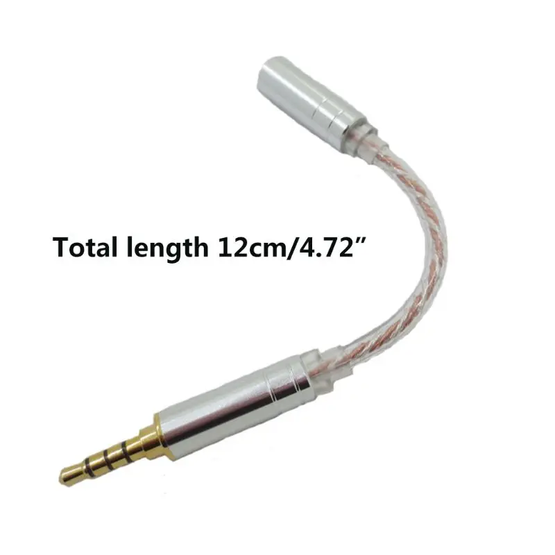 Cable de Audio de equilibrio HIFI macho, adaptador de línea de conversión de auriculares hembra de 2,5mm a 3,5mm y 4,4mm