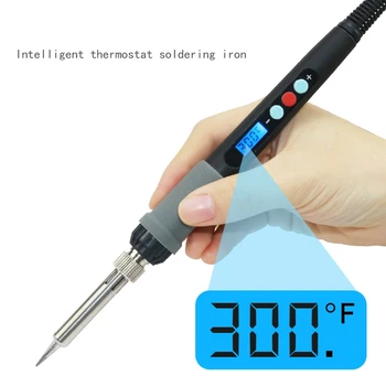 

New 60W Electric Soldering Iron Heats Up Fast LCD Digital Temperature Adjustable Soldering Iron Lead-free Mini Soldering Station