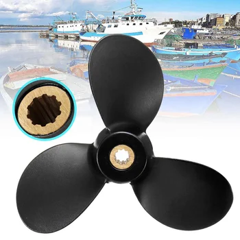 

Audew 7 1/2 x 6 Marine Boat Propeller For Suzuki Outboard Engine 4-6HP 58110-91JL0-019 Aluminum Alloy 3 Blades 10 Spline Tooth