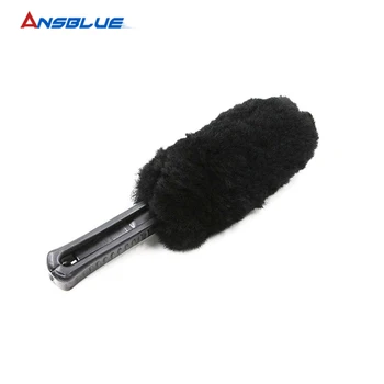 

Ansblue Gerbil Wheel Rim Brush Car Wheel Tire Rim Portable Microfiber Brush with Plastic Handle Mud Remover Detailing Cleaner