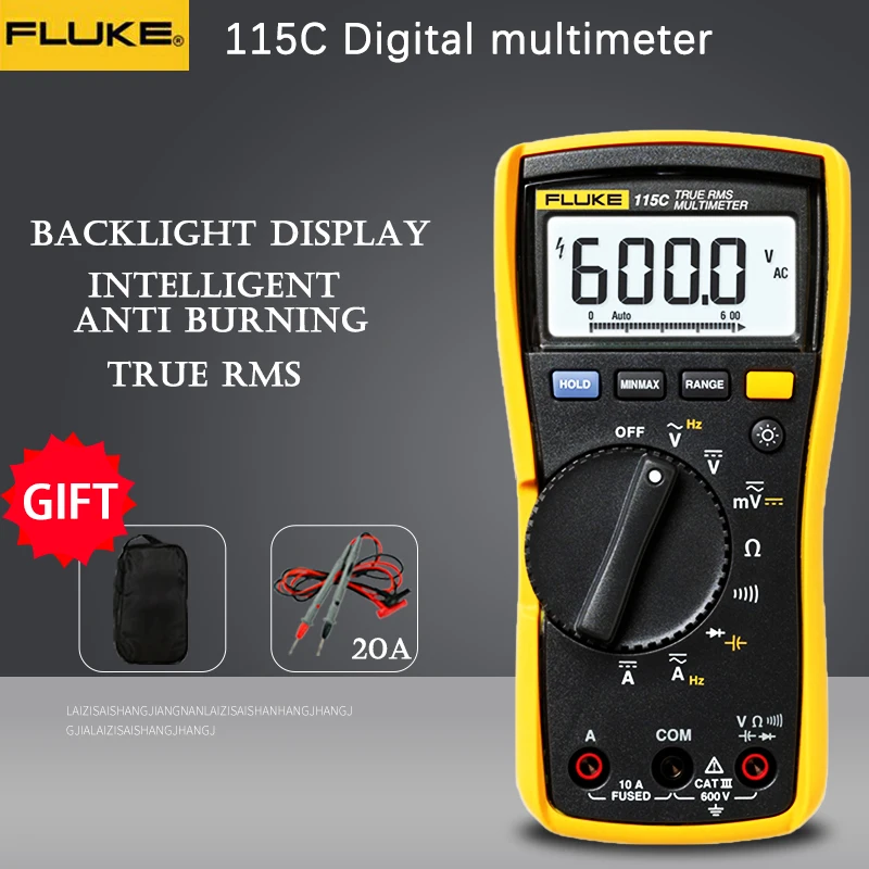 Цифровой мультиметр Fluke 115C true среднеквадратичный тестер профессиональный