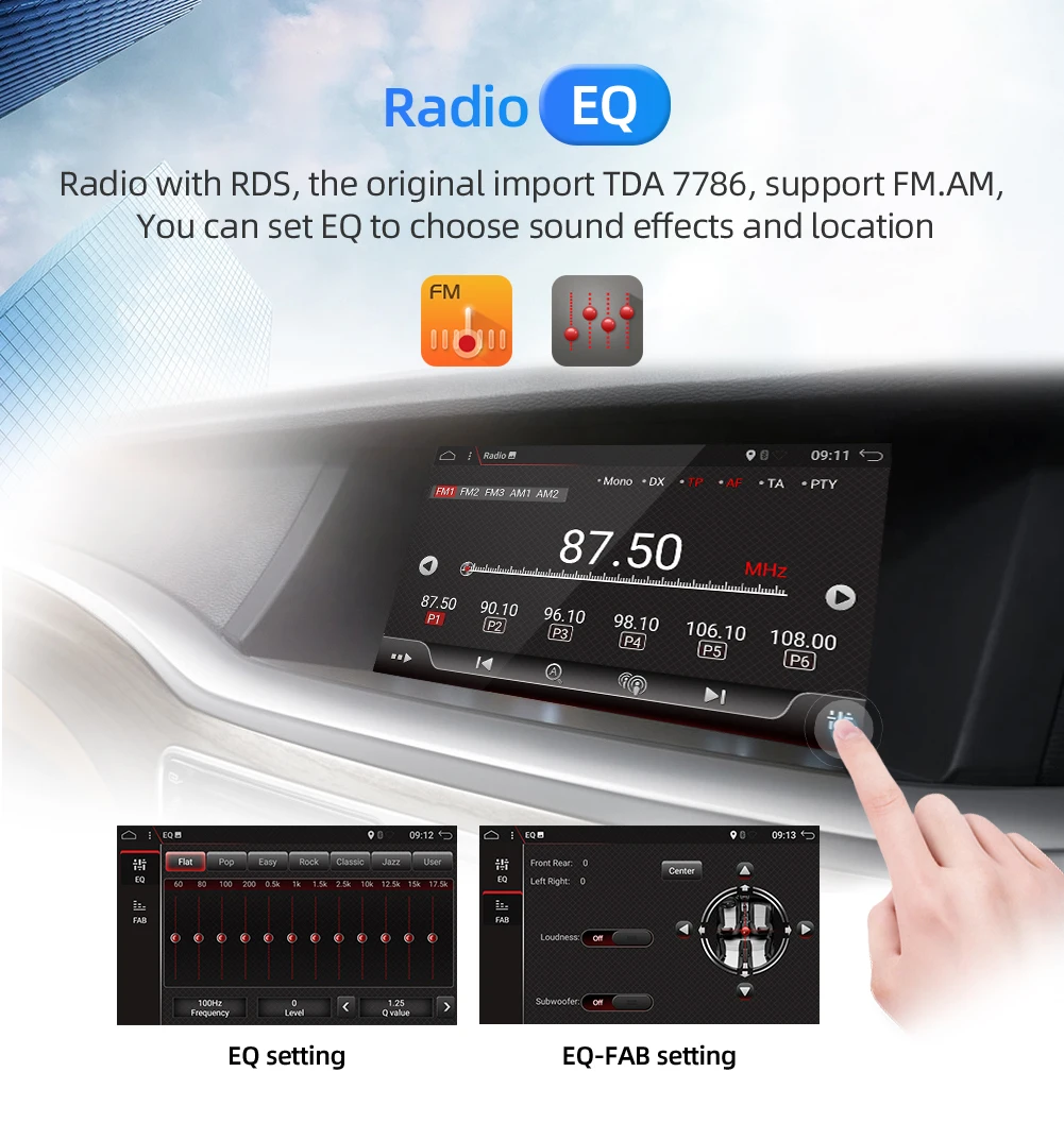Clearance 2 din Android 9.0 Octa Core PX6 Car Radio Stereo GPS Navi Audio Video Player Unit PC Wifi BT HDMI AMP 7851 OBD DAB+ SWC 4G+64G 28