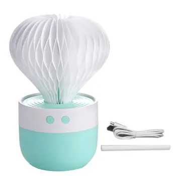 

150ML Unique Cactus USB Air Humidifier With 7Colors Night Light Air Diffuser Essential Oil Diffusers For Home Car Mist Maker