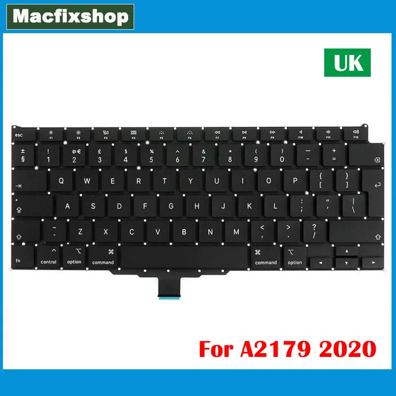 Laptop Originale Nuovo 13 Pollici A2179 Uk Tastiera 2020 Anno Per Macbook Air Inglese Uk A2179 Sostituzione Tastiera Big Enter Emc 3302