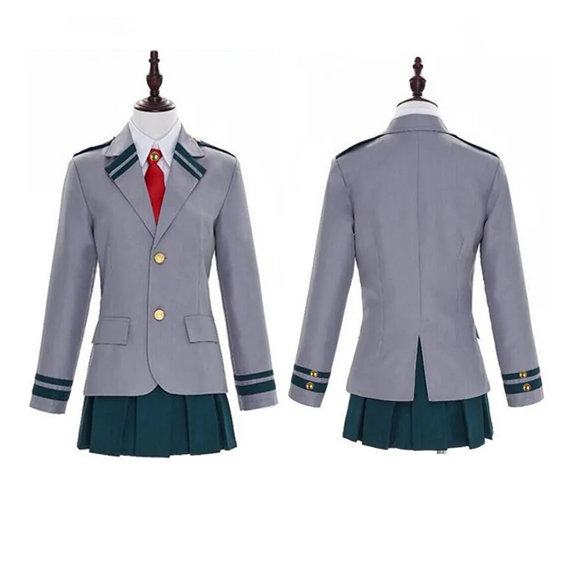 Аниме My Hero Academy Midoriya Izuku Bakugou Katsuki OCHACO URARAKA школьная форма косплей Boku No academic|Костюмы
