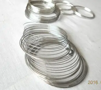 

Wire Jewelry Findings 200Loops Memory Beading Steel Wire For DIY Bangle Bracelet Making Accessroies 65mm-70mm Dia.