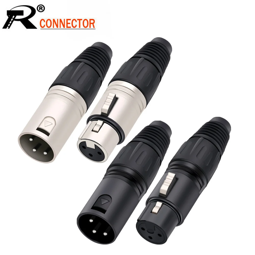 1 шт. 3 Pin XLR/гнездовой разъем провода полюса XLR Сделано в Китае для микрофона