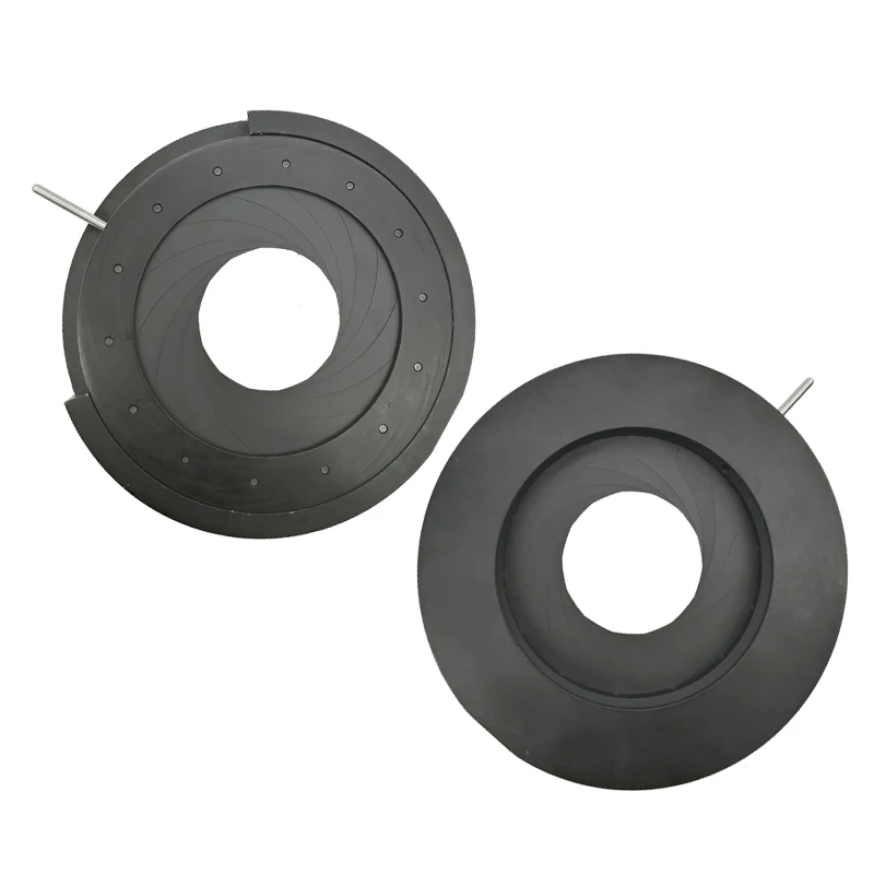  3-52 mm Adjustable Aperture Diameter Metal Zoom Iris Diaphragm Aperture Condenser for Microscope Ca