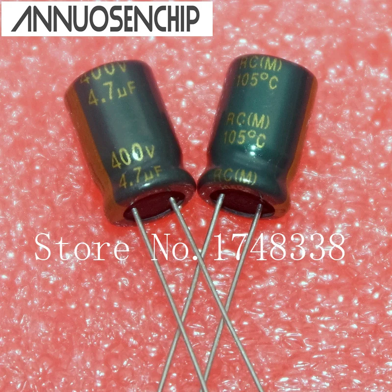 

400V 4.7UF 105C LOW ESR electrolytic CAP high frequency CAP: 4.7uf 400v volume: 8*12mm
