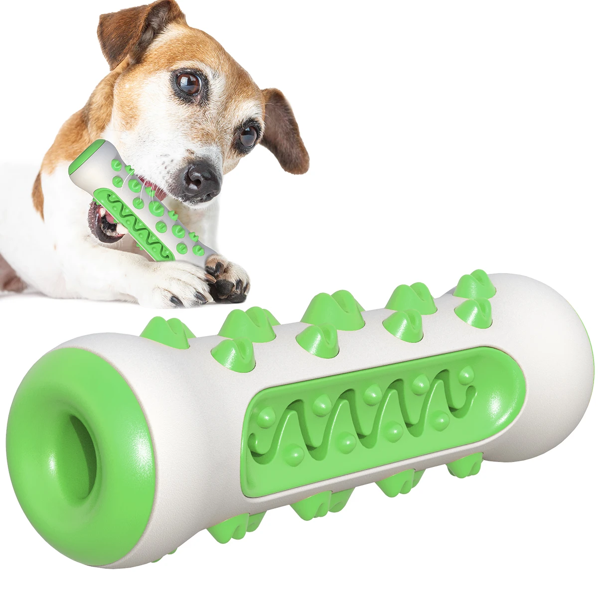 For Dog Molar Toothbrush Toys Chew Cleaning Teeth Safe Elasticity Soft TPR Puppy Dental Care Extra-tough Pet Toy |
