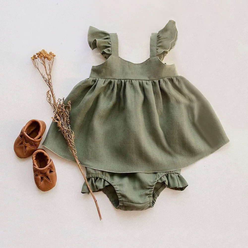 Cheap Baby Dress Shorts Spring Organic Girl Cotton Summer Sleeveless Hats Zemb1bB38