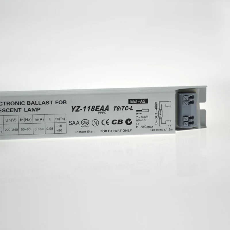 3AAA YZ-118EAA YZ-218EAA YZ-318EAA one for one T8 electronic ballast 18W/20W fluorescent tube rectifier electronic ballast