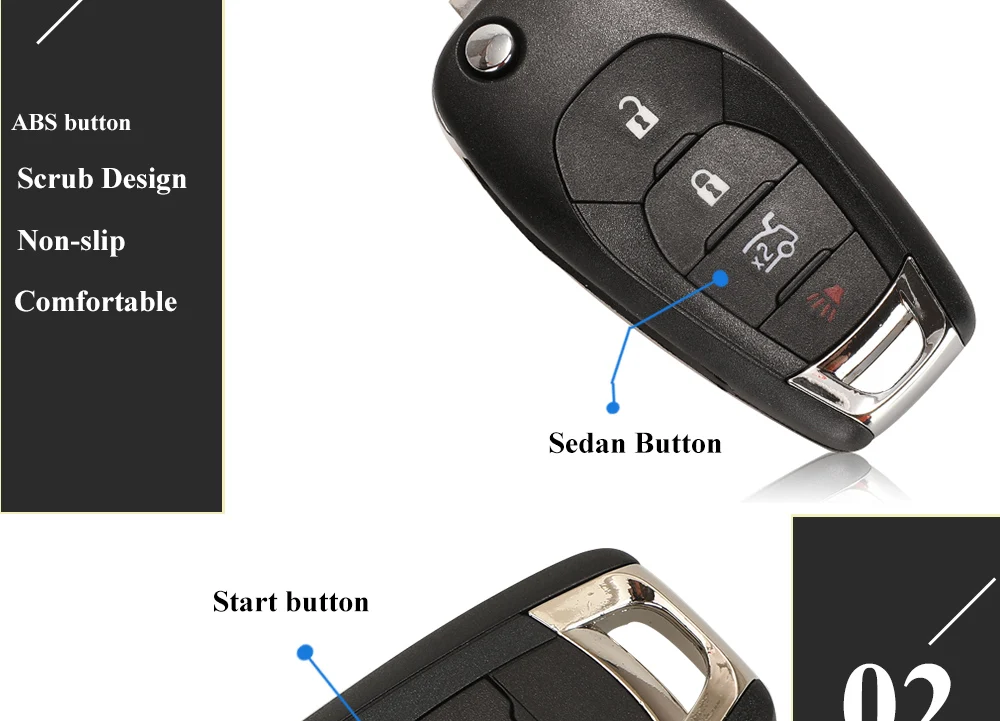 Chiave/Telecomando Per Chevrolet Cruze Avo Trailblazer 315/433mhz Id46 Pcf7941e Auto Smart Sostituire Flip Key - 10pcs Chevrolet - H3394ec8045d84ac1b7814ba171653fa1z