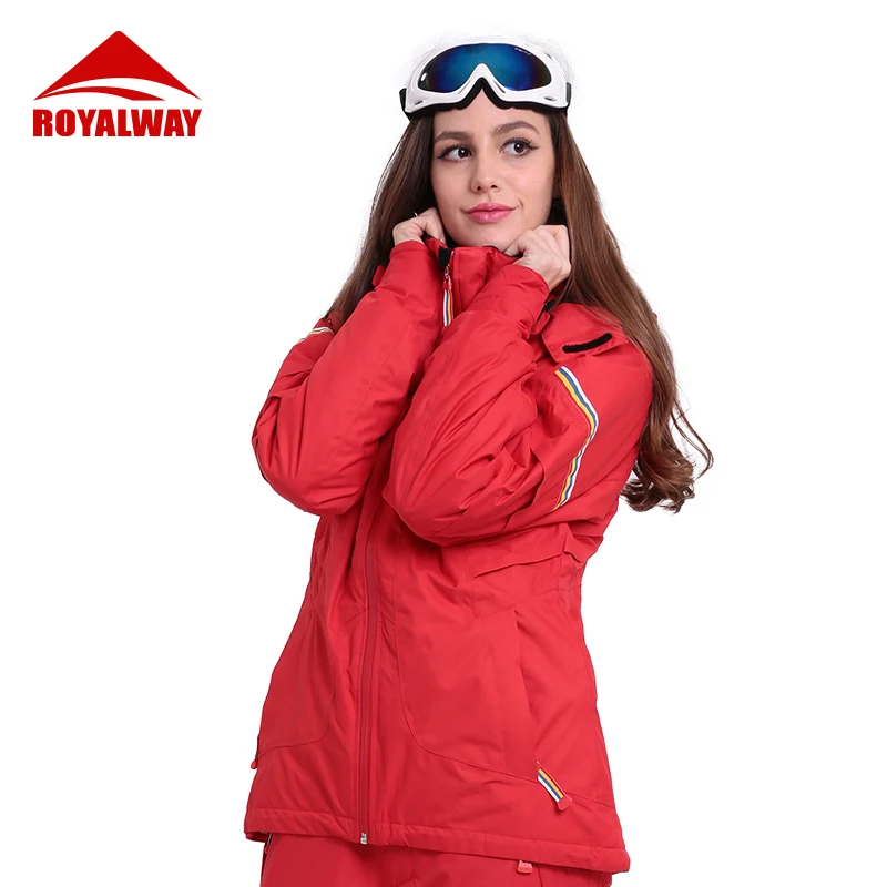 ROYALWAY лыжный костюм для женщин Зимний теплый ветрозащитный водонепроницаемый Спорт на открытом воздухе сноуборд куртки Лавина Поисково-спасательная система