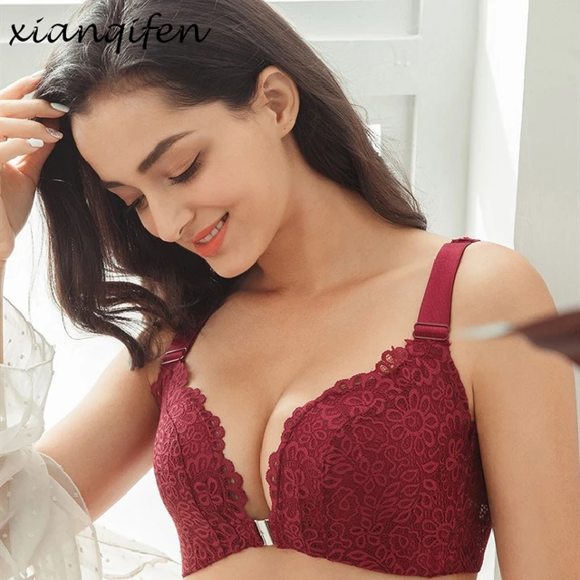 sexy front closure bra, lace bra for women