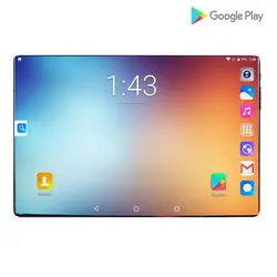 Планшеты Android 9,0 планшет 10 дюймов для Google Play 2.5D Закаленное стекло экран Восьмиядерный SIM 4G LTE wifi gps ram 4 Гб 64 Гб планшеты