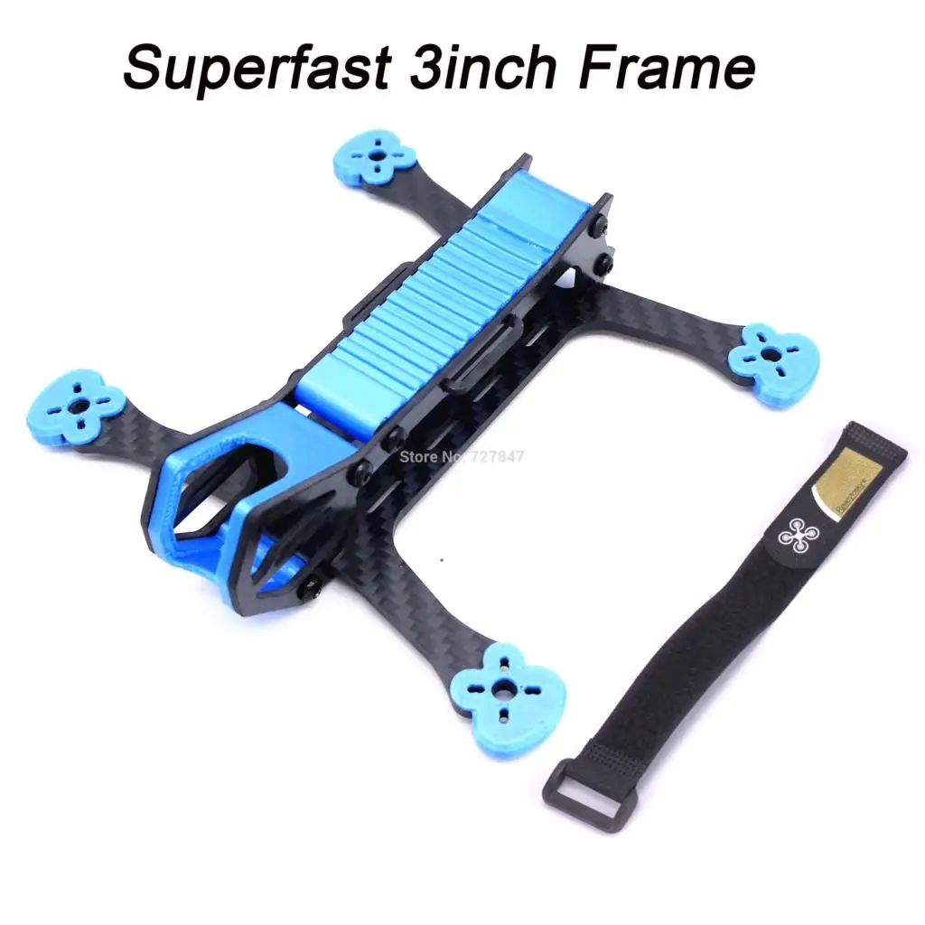 

Mini Superfast 150 150mm 3inch Carbon Fiber Frame with 3D Print Parts 3mm Arms Quadcopter Frame FPV Frame Kit